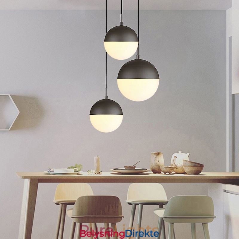 Moderne Glasskule Pendellampe Øylampe Ideer