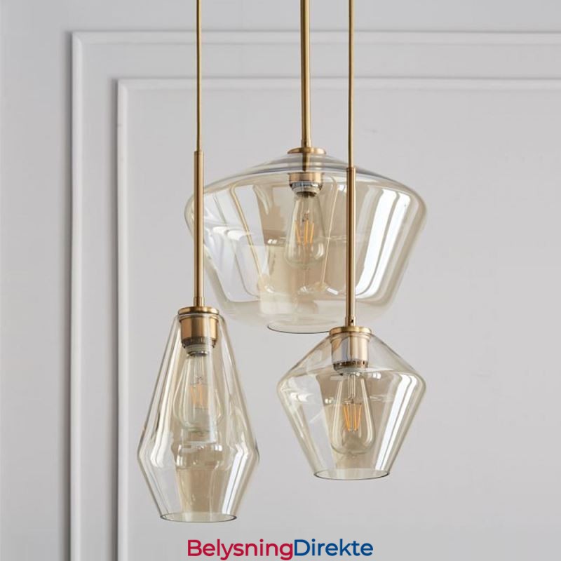 Moderne Enkel Glass Pendellampe