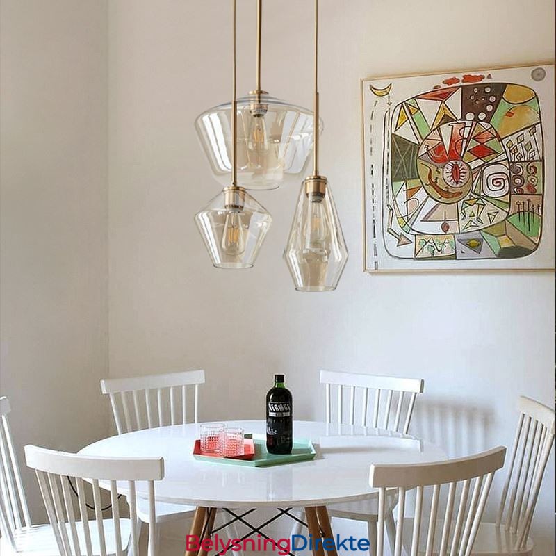 Moderne Enkel Glass Pendellampe