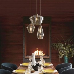 Moderne Enkel Glass Pendellampe