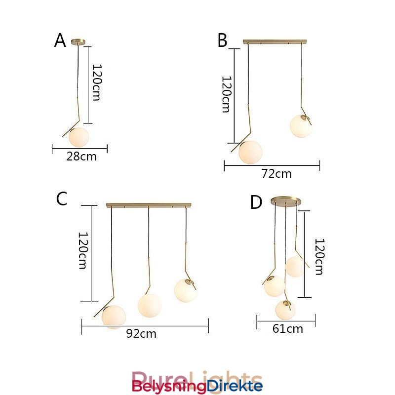 Glass Ball Light Armatur Island