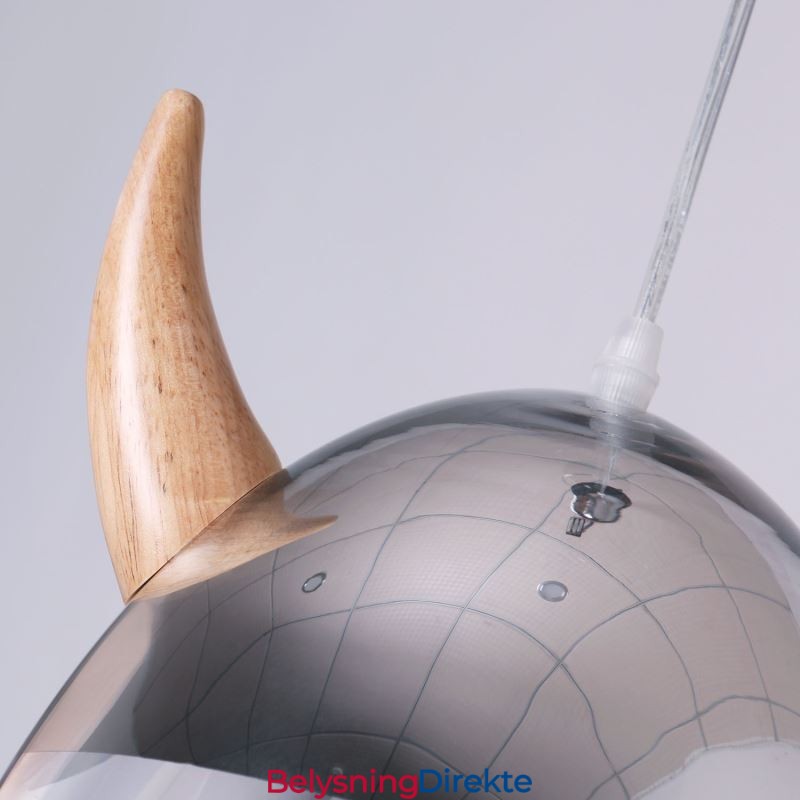 Klassisk Glass Pendellampe Trehornlampe Kreativ Belysning