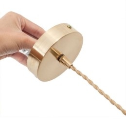 Moderne Retro Glassanhengslampe Med Blomsterskjerm Og Vribryter