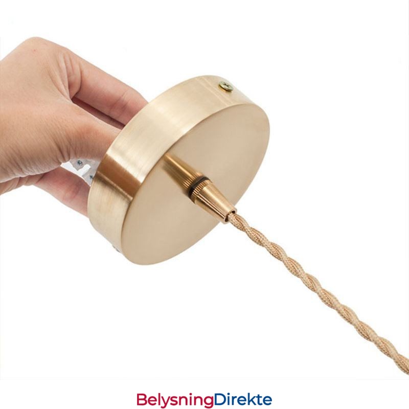 Moderne Retro Glassanhengslampe Med Blomsterskjerm Og Vribryter