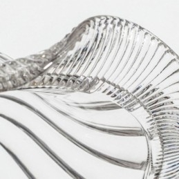 Vintage Fargerik Ribbet Glass Pendellampe Blomsterskjermlampe Med Vribryter