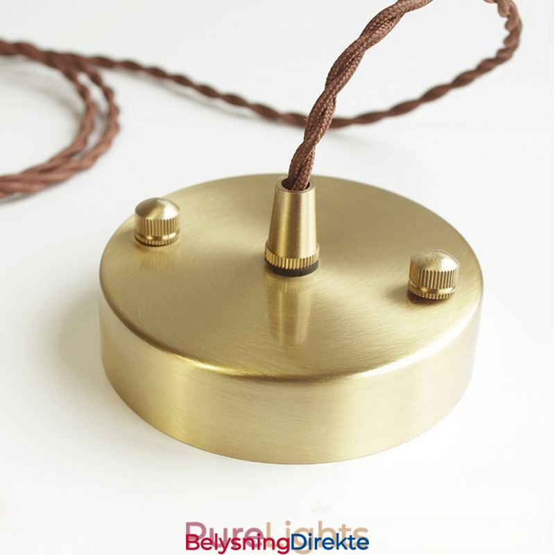 Rustikk Taklampe I Farget Glass