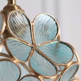 Nordisk Kreativ Pendellampe I Glass, Hjembelysning, Kronbladformet Lampe, Nattbordslampe