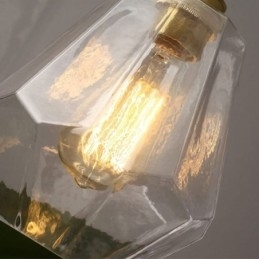 Nordisk Retro Pendellampe Messing Glass Hjembelysning Tårnformet Lampe Lampe