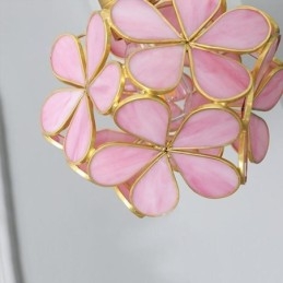 Nordisk Kreativ Pendellampe I Glass, Hjembelysning, Kronbladformet Lampe