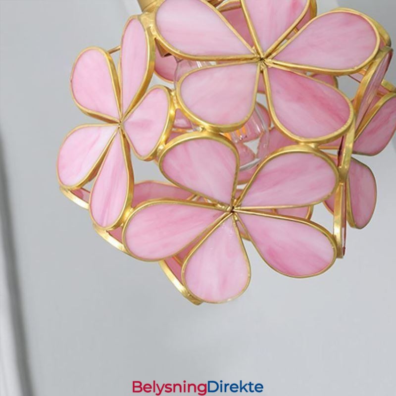 Nordisk Kreativ Pendellampe I Glass, Hjembelysning, Kronbladformet Lampe