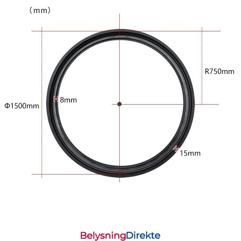 Sirkulær Magnetisk Skinnelampe Innfelt Spotlight Dekorativ Lampe 150 Cm