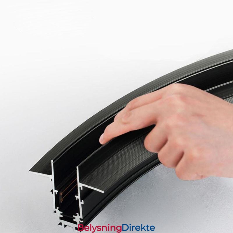 Magnetisk, Innfelt, Sirkulær Skinnelampe, 120 Cm