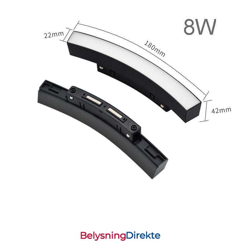 Magnetisk, Innfelt, Sirkulær Skinnelampe, 120 Cm