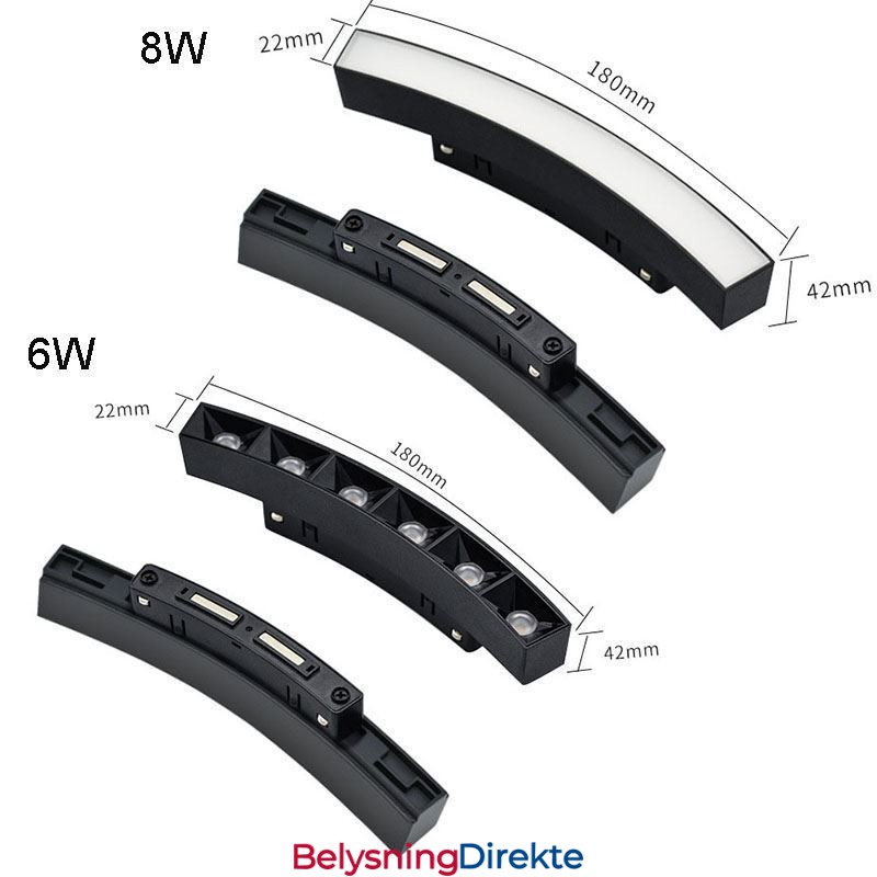 Sirkulær Skinnelampe Magnetisk Innfelt Spotlight Dekorativ Lampe 60 Cm