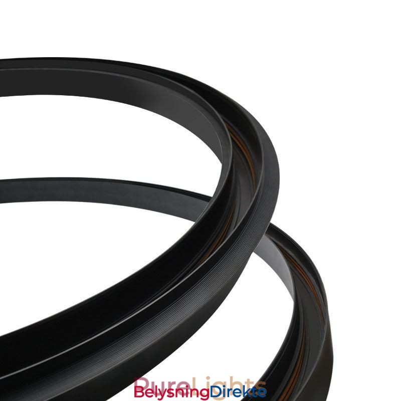 Innfelte Skinnebelysningsskinner Runde Magnetiske Aluminiums Skinnestrimler