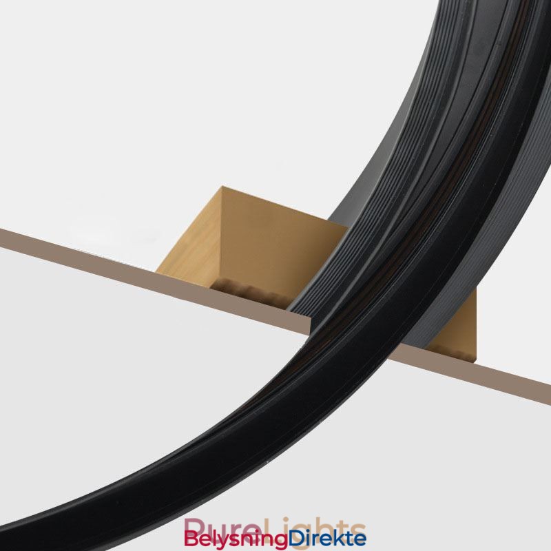 Innfelte Skinnebelysningsskinner Runde Magnetiske Aluminiums Skinnestrimler