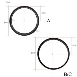 Innfelte Skinnebelysningsskinner Runde Magnetiske Aluminiums Skinnestrimler