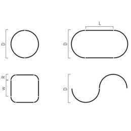 Innfelte Skinnebelysningsskinner Runde Magnetiske Aluminiums Skinnestrimler