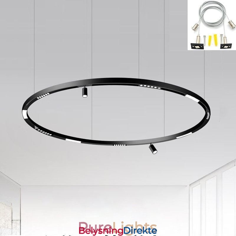 Innfelte Skinnebelysningsskinner Runde Magnetiske Aluminiums Skinnestrimler