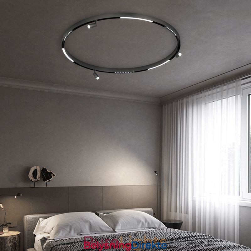 Innfelte Skinnebelysningsskinner Runde Magnetiske Aluminiums Skinnestrimler