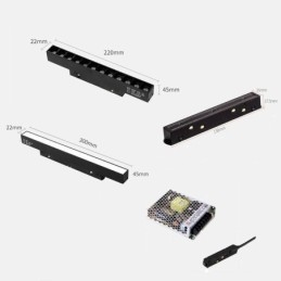 Magnetisk Skinnelampe Innfelt Spotlight Dekorativ Lampe 3M 36V