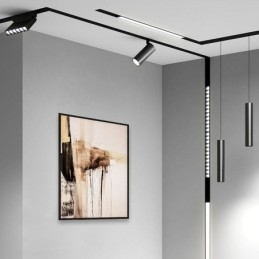 Skinnependellampe Magnetisk Innfelt Pendellampe Spotlight 36V