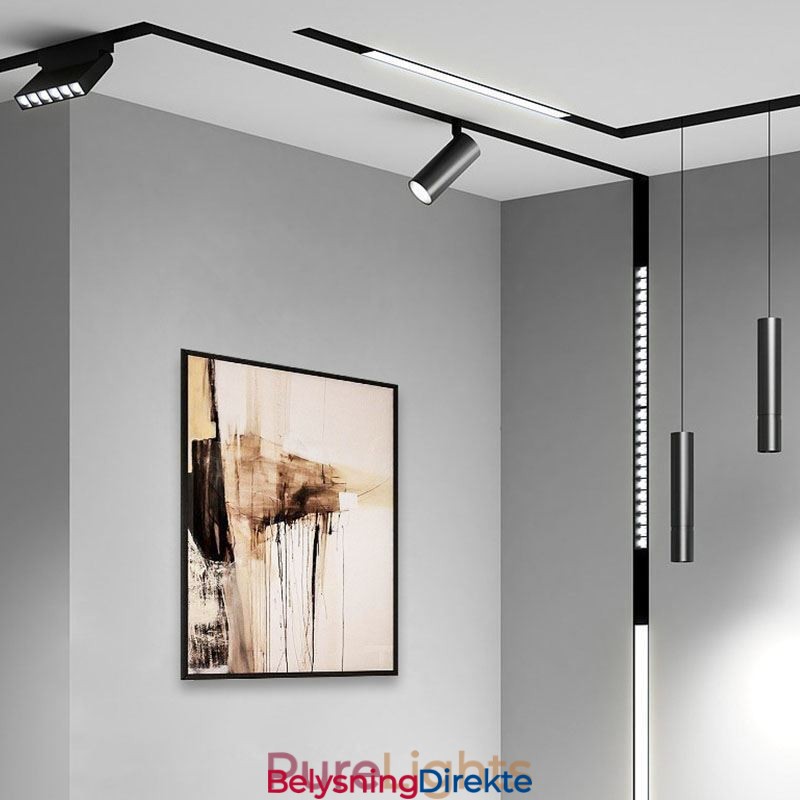 Skinnependellampe Magnetisk Innfelt Pendellampe Spotlight 36V