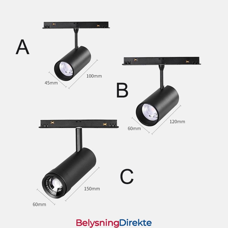 Magnetisk Skinnespotlight Innfelt Spotlight Spotlight