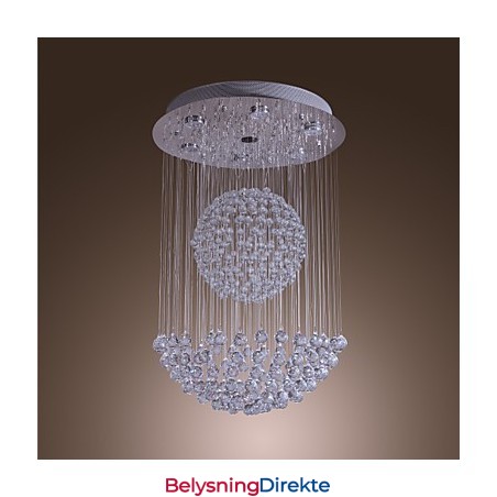 Moderne Samtidskunst Krystallkrone Med Innfelt Montering