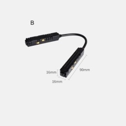 Magnetisk Skinnebelysningstilbehør Innfelt Skinneskinnehjørnekobling