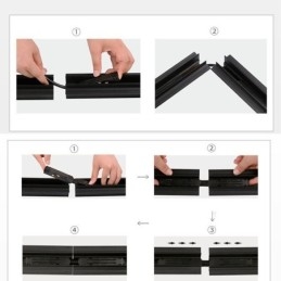 Magnetisk Skinnebelysningstilbehør Innfelt Skinneskinnehjørnekobling