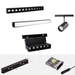 Magnetisk Skinnelampe Innfelt Spotlight Dekorativ Lampe 6M*2