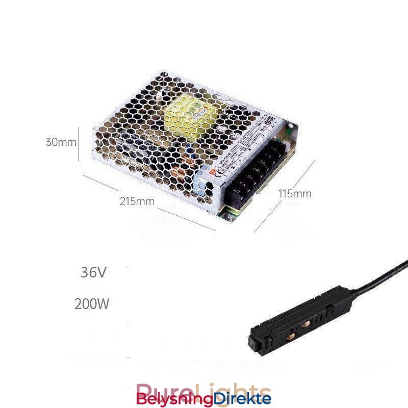 Magnetisk Skinnelampe Innfelt Spotlight Dekorativ Lampe 6M*2