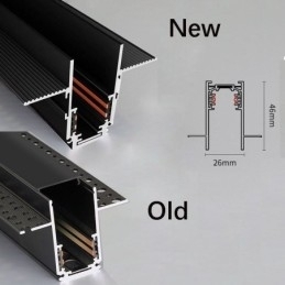 Magnetisk Skinnelampe Innfelt Spotlight Dekorativ Lampe 6M*2