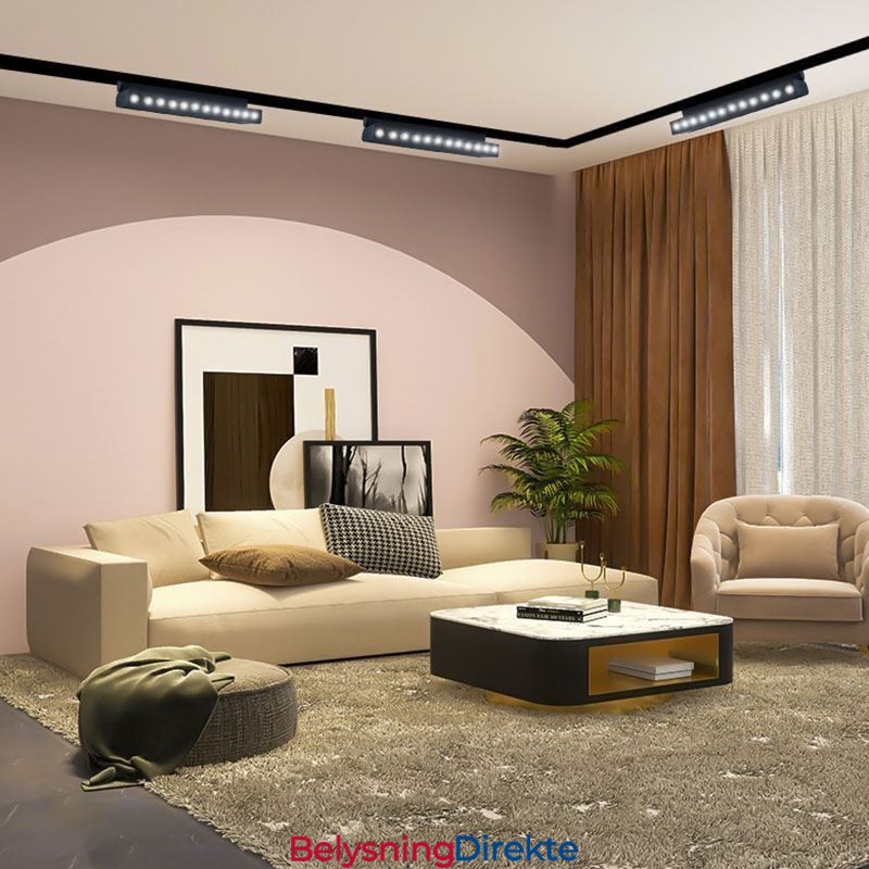 Innfelt Skinnegitterspotlight Skinnelistspotlight Magnetisk Foldegrillspotlight 36V