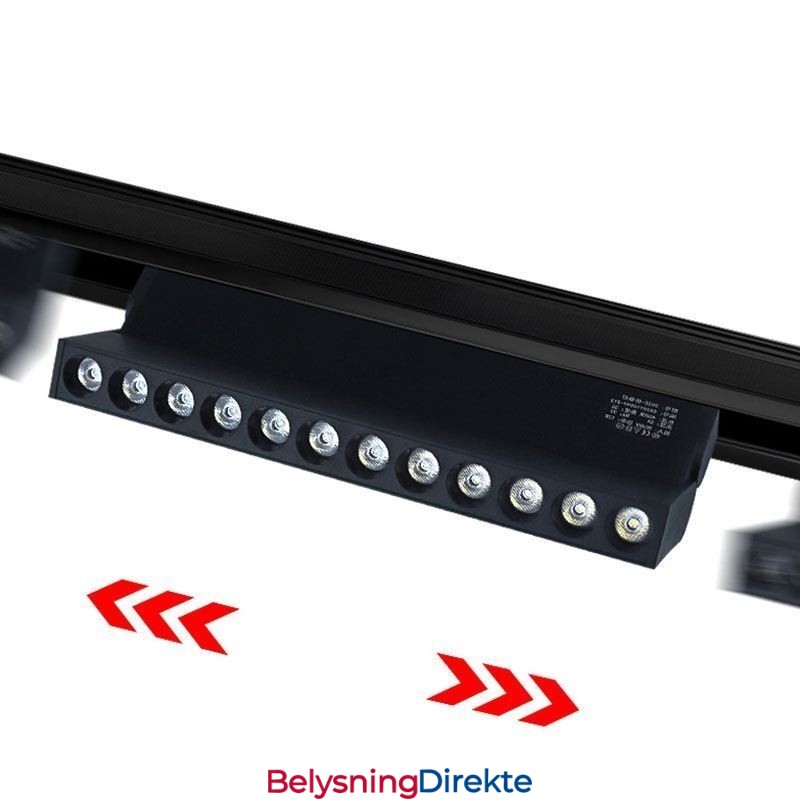 Innfelt Skinnegitterspotlight Skinnelistspotlight Magnetisk Foldegrillspotlight 36V