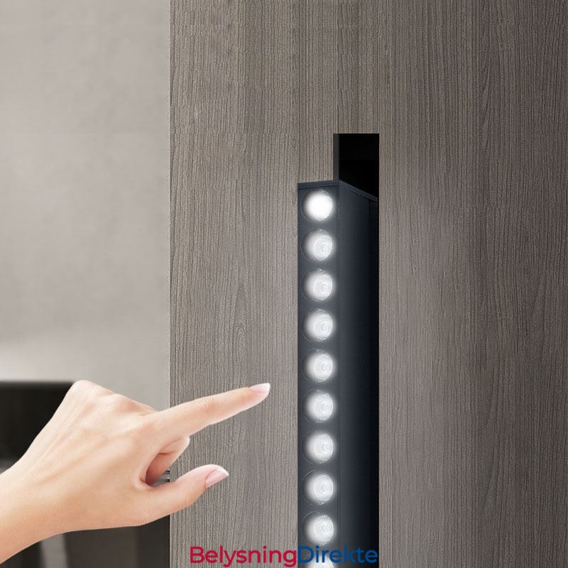 Innfelt Skinnegitterspotlight Skinnelistspotlight Magnetisk Foldegrillspotlight 36V