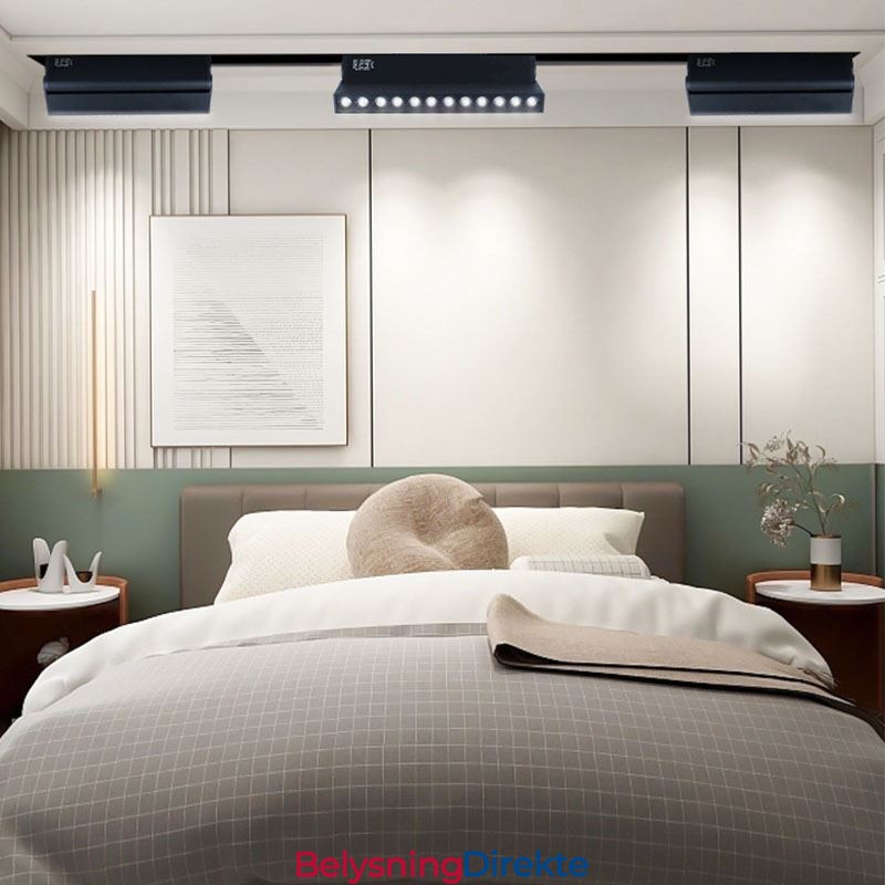 Innfelt Skinnegitterspotlight Skinnelistspotlight Magnetisk Foldegrillspotlight 36V