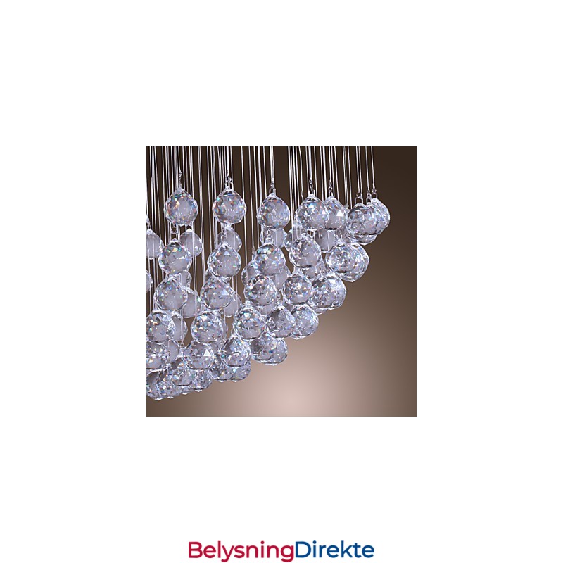 Moderne Samtidskunst Krystallkrone Med Innfelt Montering