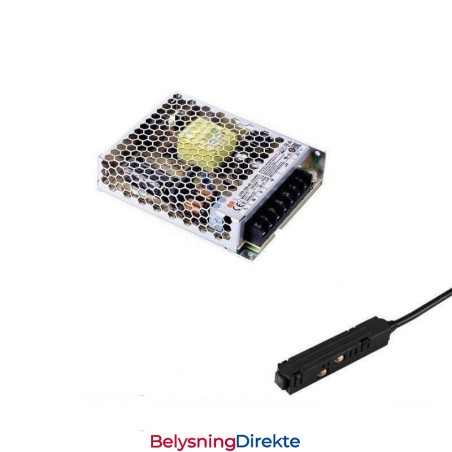 Skinnelysdriver 200W 36V Driverstrømforsyning Med Magnetisk Skinnestrømkontakt