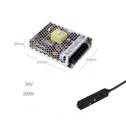 Skinnelysdriver 200W 36V Driverstrømforsyning Med Magnetisk Skinnestrømkontakt