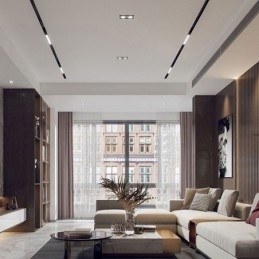 Innfelte Skinnebelysningsskinner Magnetisk Aluminiumsskinneoverflateprofil Ultratynn Skinnelyslist 100 Cm