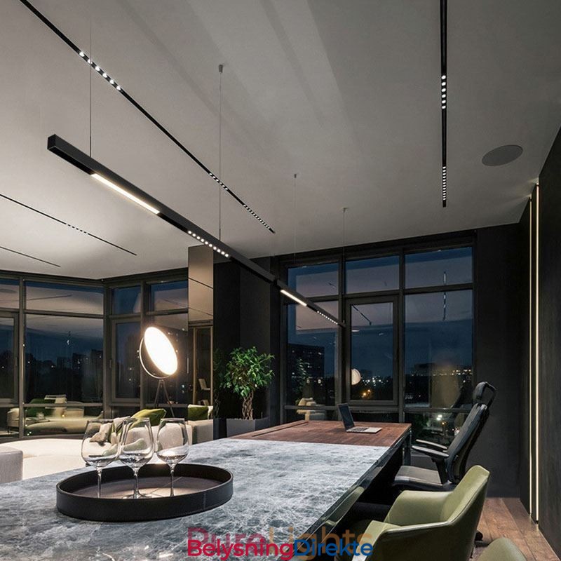 Innfelte Skinnebelysningsskinner Magnetisk Aluminiumsskinneoverflateprofil Ultratynn Skinnelyslist 100 Cm