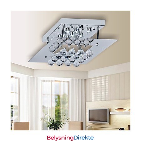 Moderne Samtidskunst Krystall Galvanisert Metall Innfelt