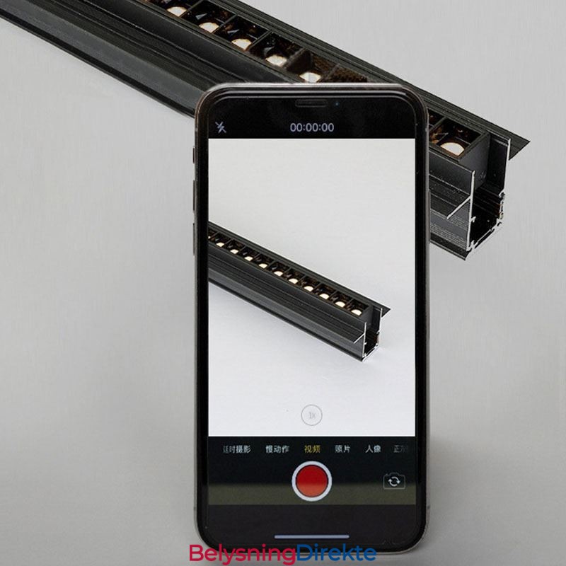 Innfelt Skinnegitter Spotlight Strip Spotlight Magnetisk Skinnegitter Spotlight 36V