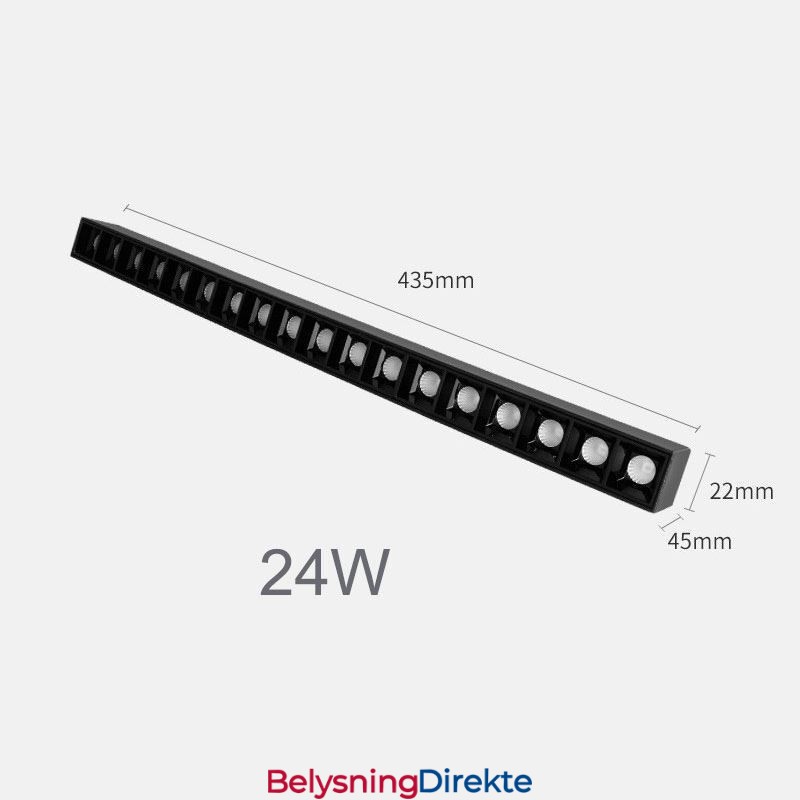 Innfelt Skinnegitter Spotlight Strip Spotlight Magnetisk Skinnegitter Spotlight 36V