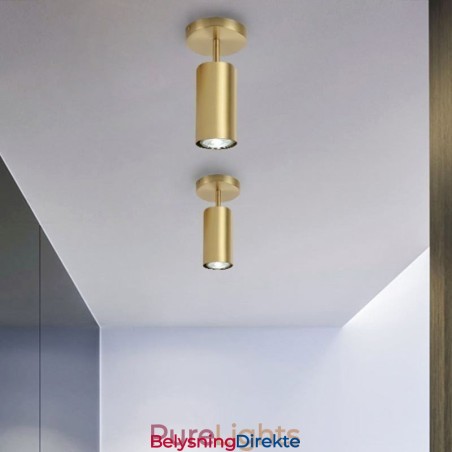 Nordisk Messing Taklampe Med Innfelt Tak