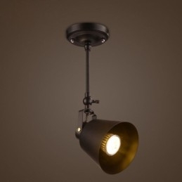 Rustikk Jernspotlight Landlig Vintage Taklampe