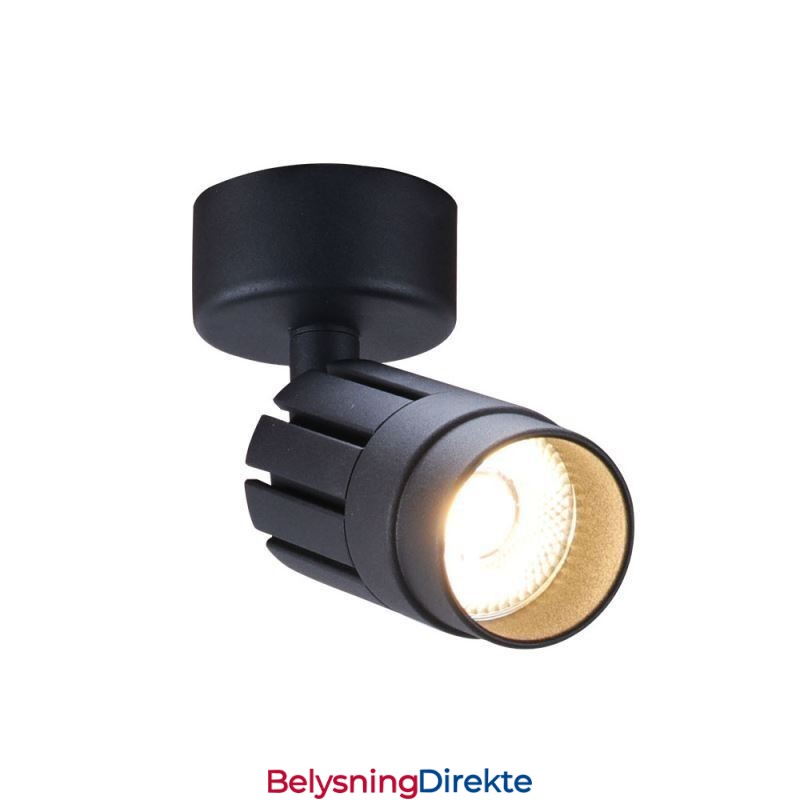Roterbar Cob-Spotlight Svart Takspotlight (Enkelt Lys)
