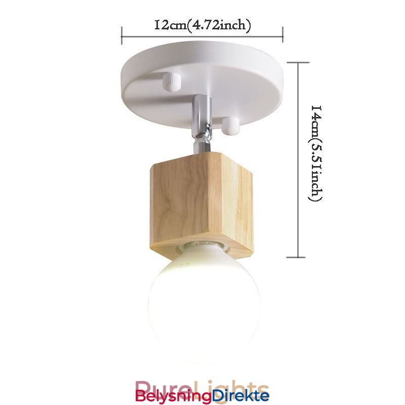 Enkel Mini-Spotlight Moderne Hvit Taklampe (Enkelt Lys)